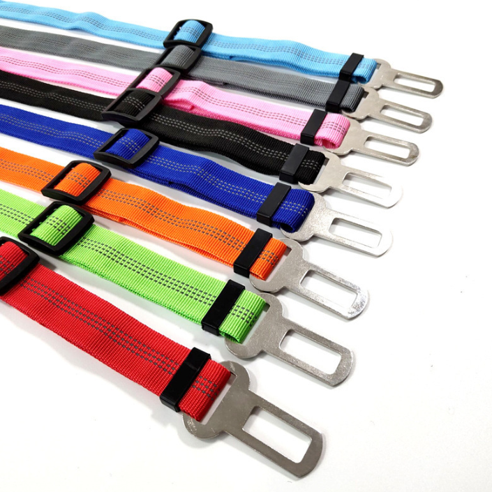 Correas de viaje elásticas en varios colores con clip y anclaje para cinturón — BerachaPets