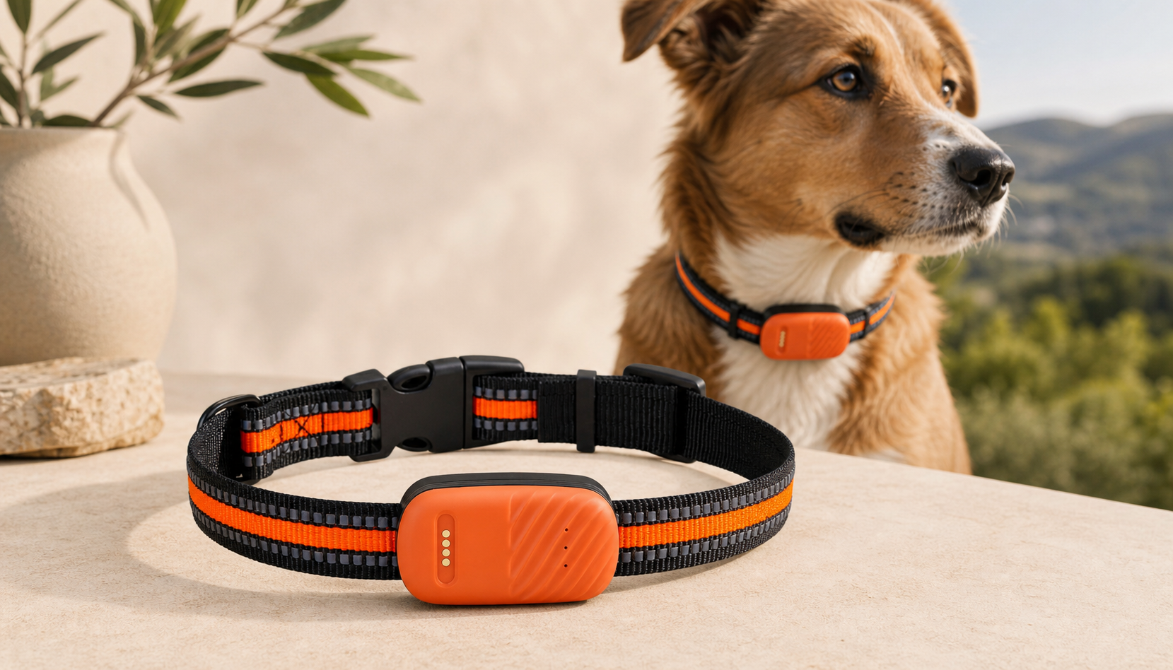 Banner corporativo BerachaPets para rastreador antiperdida de perro