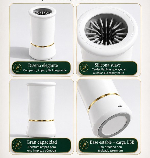 Limpiador automático de patas BerachaPets - infografia 1