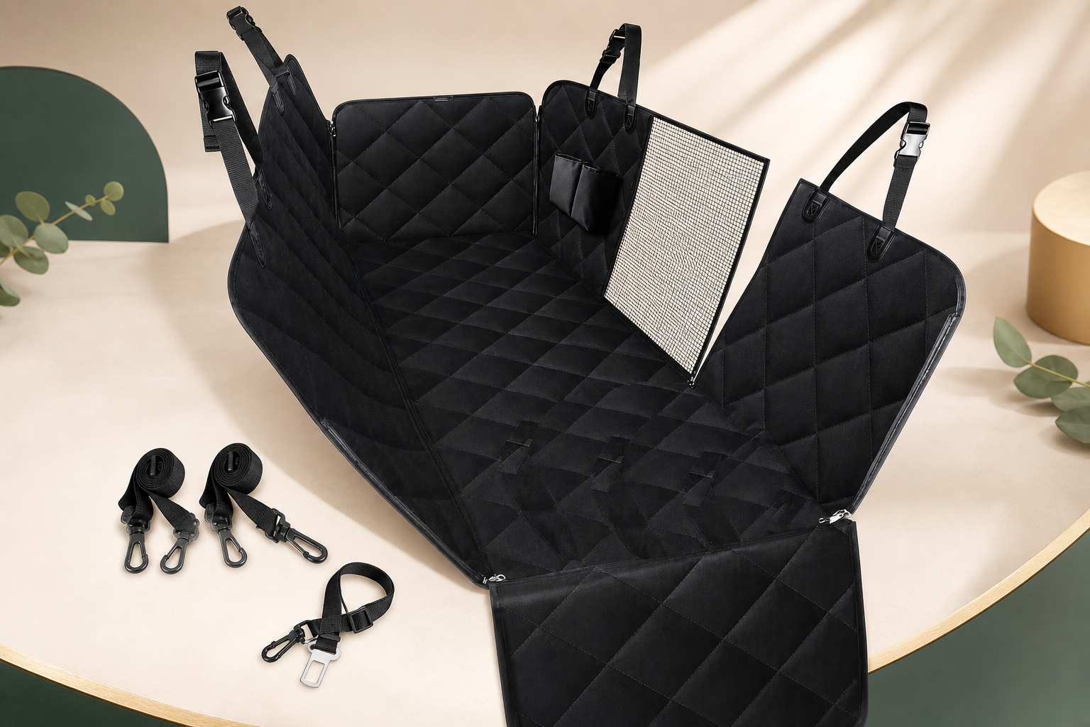 Funda negra BerachaPets para coche